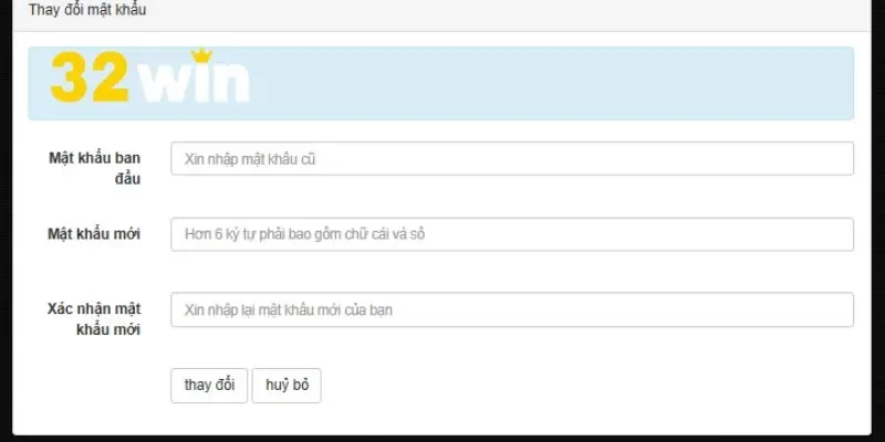 Người chơi nên thay đổi mật khẩu đăng nhập thường xuyên